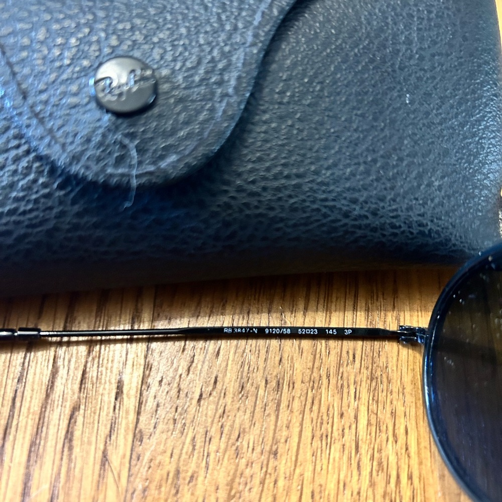 Ray-Ban Black Leather Structured Bag